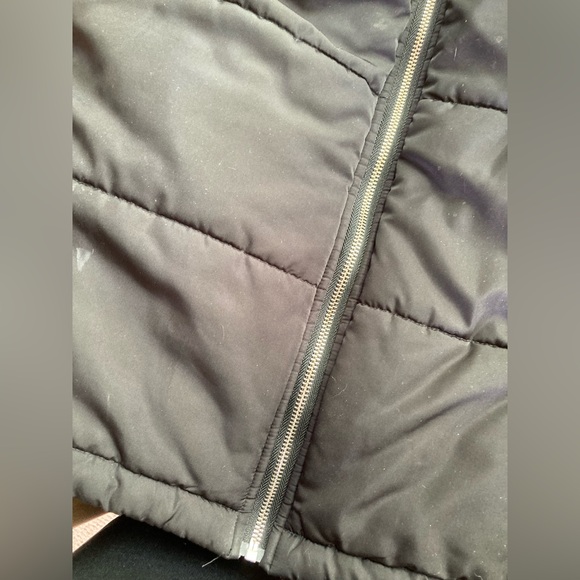 Long, black Puffer Vest - Picture 9 of 11